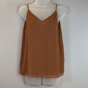 Calvin Klein Women's Brown Spaghetti Strap Camisole Top , Size S